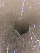 Amerock BP36872FB Caliber 1-1/4 Inch Geometric Cabinet Knob - Matte Black