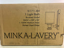 Minka Lavery 5171-84 Harbour Point 1 Light 8" Tall Bathroom Sconce with Etched Opal Glass - Brushed Nickel