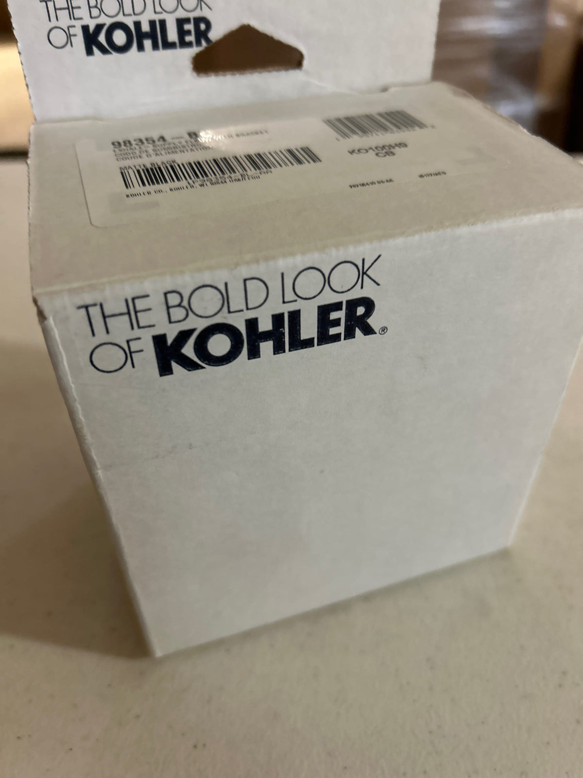 Kohler K-98354-BL Exhale 1/2" Connection Supply Elbow with Check Val - Matte Black