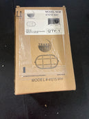 Trans Globe Lighting 41015 WH 6.5" Width 1 Light Flush Mount Bulkhead Outdoor Wall Sconce - White
