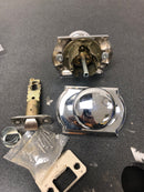 Schlage F10PLY625CAM Plymouth Passage Door Knob Set with Decorative Camelot Trim - Polished Chrome