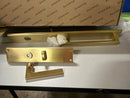 Baldwin 6977033RENT Minneapolis Right Handed Full Plate Single Cylinder Keyed Entry Mortise Handleset Trim from the Estate Collection - Vintage Brass
