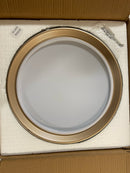 Access Lighting 49970LEDDCS-MBL/ACR Malaga 16" Wide LED Flush Mount Ceiling Fixture - Matte Black / White