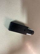 WAC Lighting L Track 120V Live End Power Feed Connector to Power Track from Either End for L Style 2-Wire Track Systems in Black