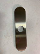 Bwe P-22N 10.2 in. x 2.5 in. x 1.34 in. Brass Kitchen Sink Faucet Hole Cover Deck Plate Escutcheon in Brushed Nickel