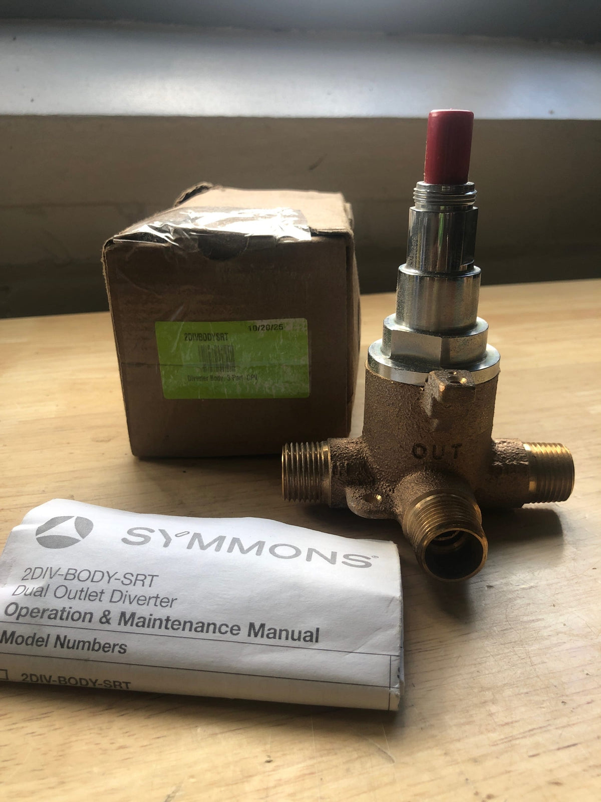 Symmons 2DIVBODYSRT Temptrol Dual Outlet Diverter Valve with 1/2" Connections - N/A