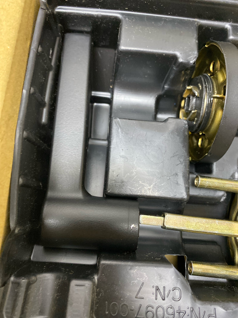 Kwikset SL6500DALRDT Daylon Single Cylinder Keyed Entry Door Lever Set with Round Rose from The Safe Lock Collection - Matte Black