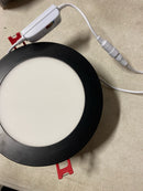 Commercial electric 92341 Premium Series 6 in. LED, 2-Level Lumen Select, Ultraslim Canless Recessed Light, Adjustable CCT, Matte Black