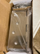 Emtek 9100 Steel Hinges (Pair) - SD - 4" x 4" Square Corners - 9101415 - Satin Nickel (US15)
