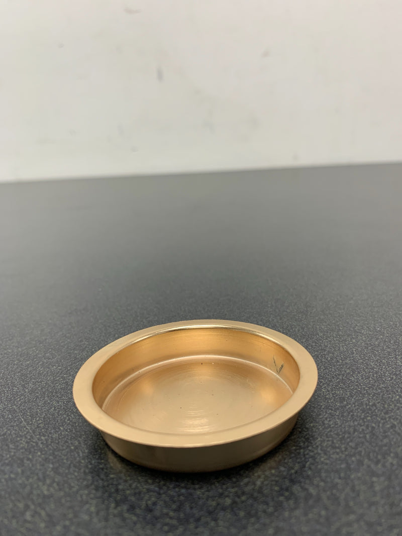 Ives 221B10 Brass Round Flush Pull 2-7/16" Overall Diameter and 7/16" Depth - Satin Bronze