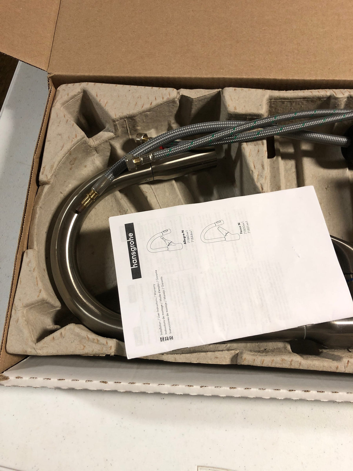 Hansgrohe 71843001 Allegro N 1.75 GPM Single Hole Pull Down Kitchen Faucet with Magnetic Docking & Toggle Spray Diverter - Chrome