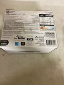 Commercial electric 538661010 4 in. Square Canless Adjustable CCT Integrated LED Recessed Light Trim Night Light Feature and Black Trim Option