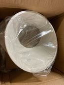 Progress lighting P8004-28 6 in. White Recessed Baffle Trim for Sloped Ceilings