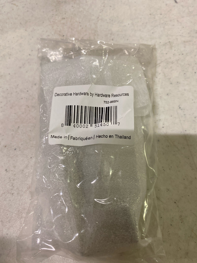 Jeffrey Alexander 752-96SN Sullivan 3-3/4" Center to Center Tapered Square Contemporary Cabinet Handle / Drawer Pull - Satin Nickel