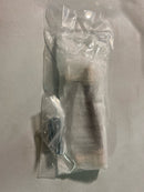 Signature Hardware 489479 Lazzara 3-3/4 Inch Center to Center Brown Leather Bar Cabinet Pull - Polished Chrome