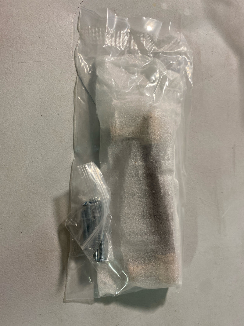 Signature Hardware 489479 Lazzara 3-3/4 Inch Center to Center Brown Leather Bar Cabinet Pull - Polished Chrome