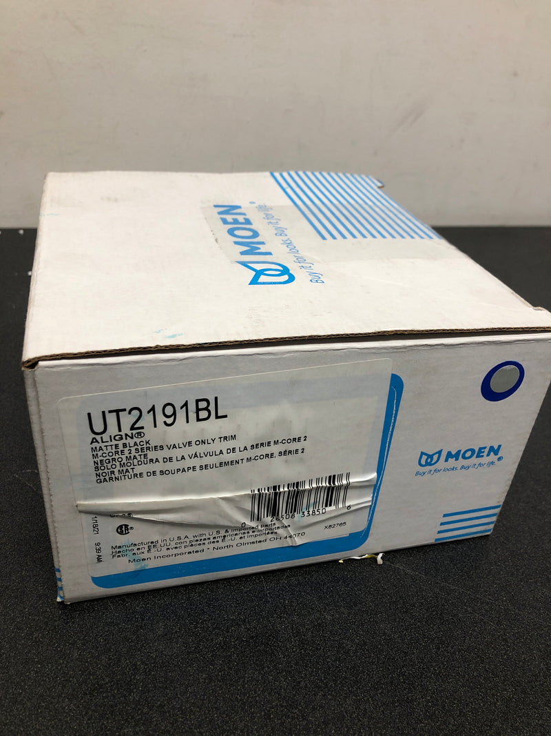 Moen UT2191BL Align Pressure Balanced Valve Trim Only with Single Lever Handle - Less Rough In - Matte Black
