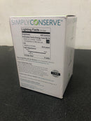 SIMPLY CONSERVE DECORATIVE GLOBE LED 6W (40W) WARM WHITE DIMMABLE BULB NEW NIB💡