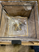 Artika CHMP-HD2BG Imperium 9-Light Black and Gold Modern Sputnik Geometric Cage Chandelier Light Fixture for Dining Room or Kitchen