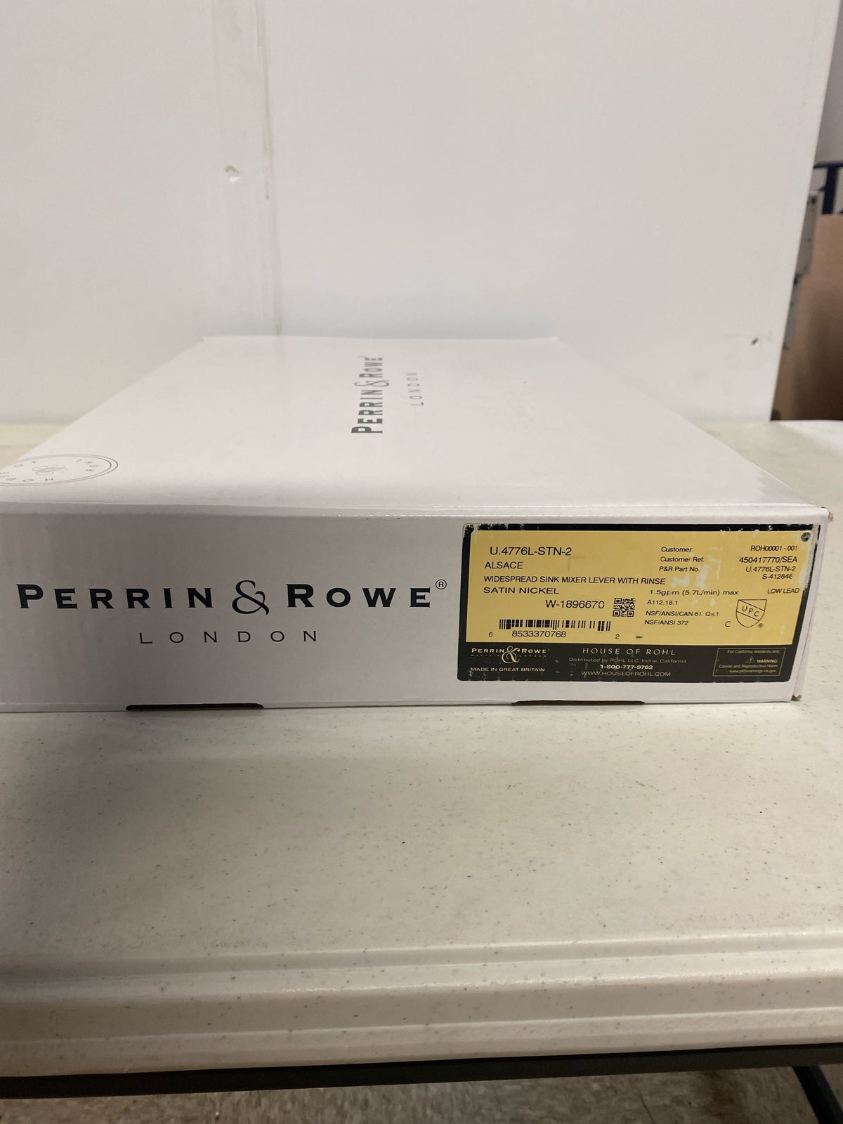 Perrin and Rowe U.4776L-STN-2 Edwardian 1.8 GPM Widespread Kitchen Faucet - Includes Side Spray - Satin Nickel