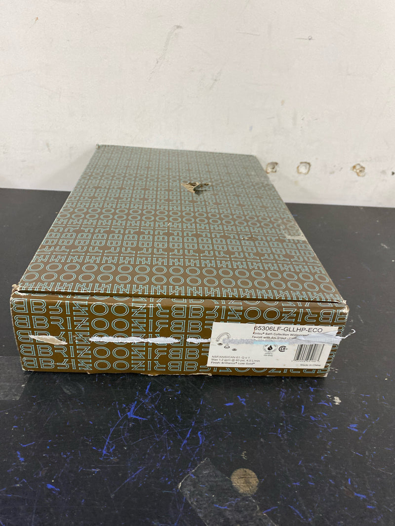 Brizo Kintsu: Widespread Lavatory Faucet with Arc Spout - Less Handles 1.2 GPM - 65306LF-GLLHP-ECO