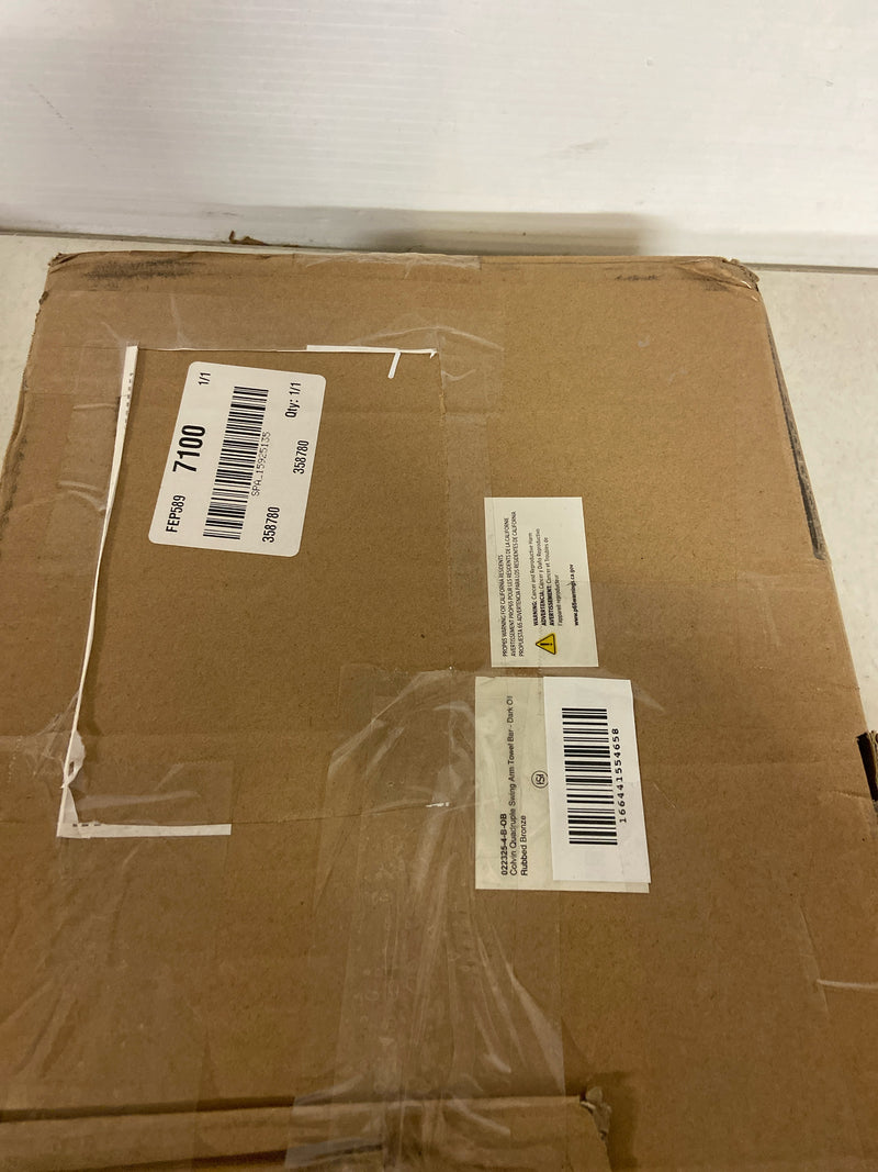 Signature Hardware 358780 Colvin Quadruple Towel Bar - Drk Oil Rubbed Bronze