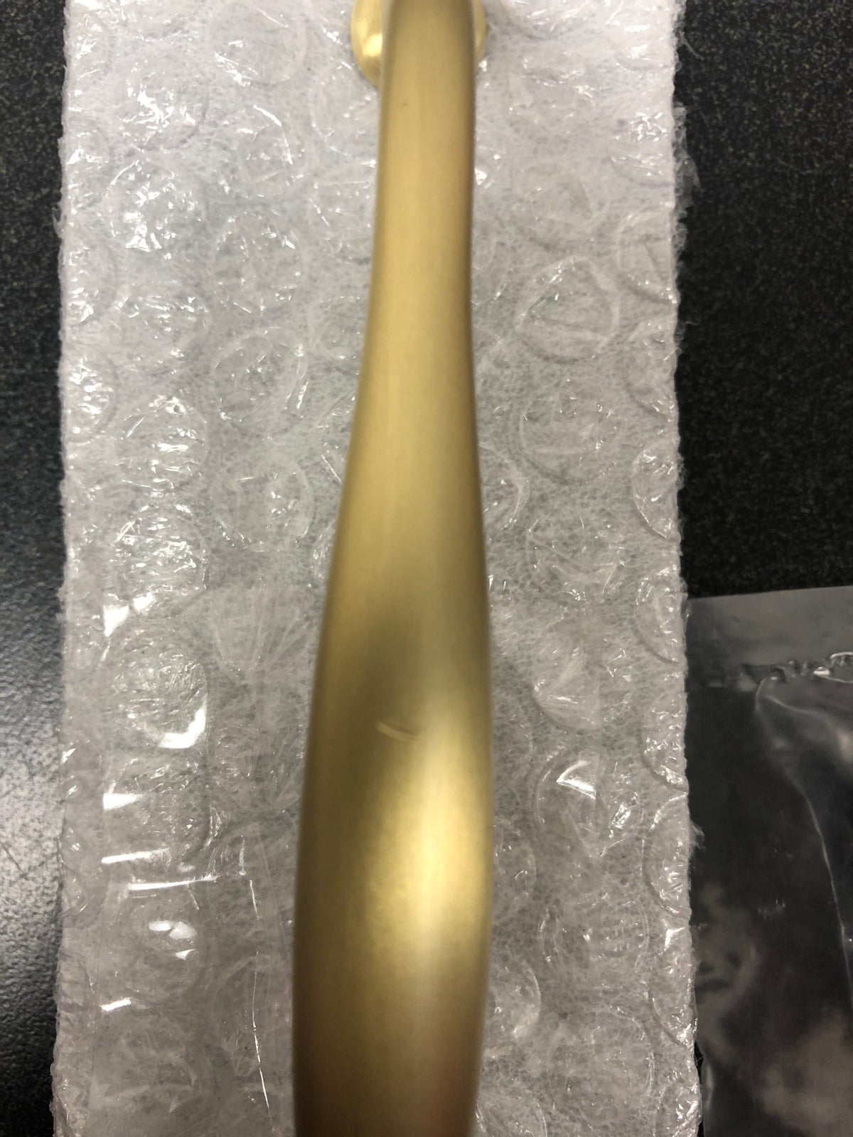 Signature Hardware 444199 Padilla 6-1/4 Inch Center to Center Handle Cabinet Pull - Satin Brass
