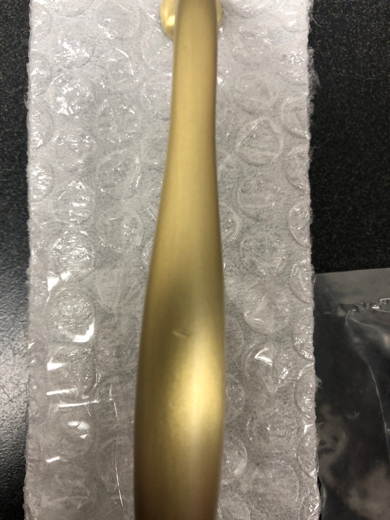 Signature Hardware 444199 Padilla 6-1/4 Inch Center to Center Handle Cabinet Pull - Satin Brass