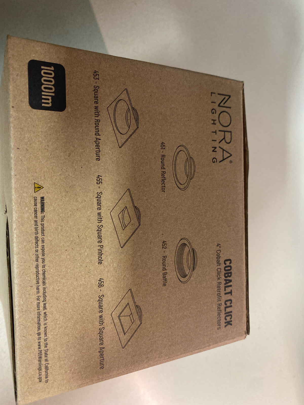 Nora Lighting NLCBC2-45130HZMPW/10 Cobalt 4" Integrated LED Open Recessed Trim - Haze / Matte Powder White