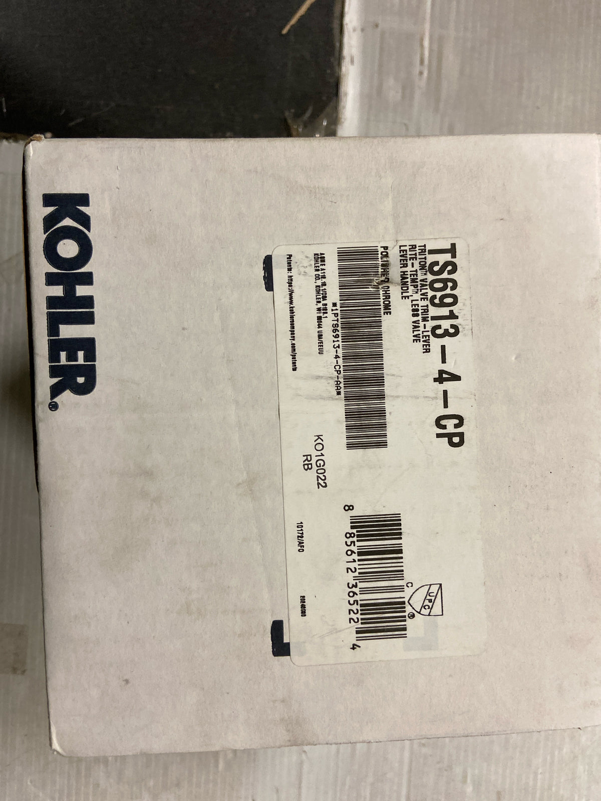 Kohler TS6913-4-CP Triton Rite-Temp Valve Trim with Lever Handle Polished Chrome