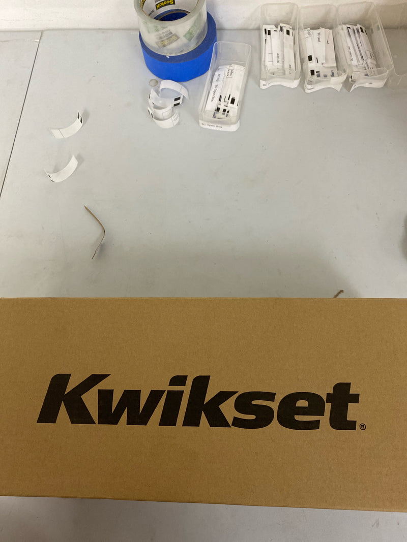 Kwikset 815ANXTNLRH-15 Arlington Lower Handleset with Tustin Interior Lever for use with Kwikset Deadbolts - Right Handed - Satin Nickel