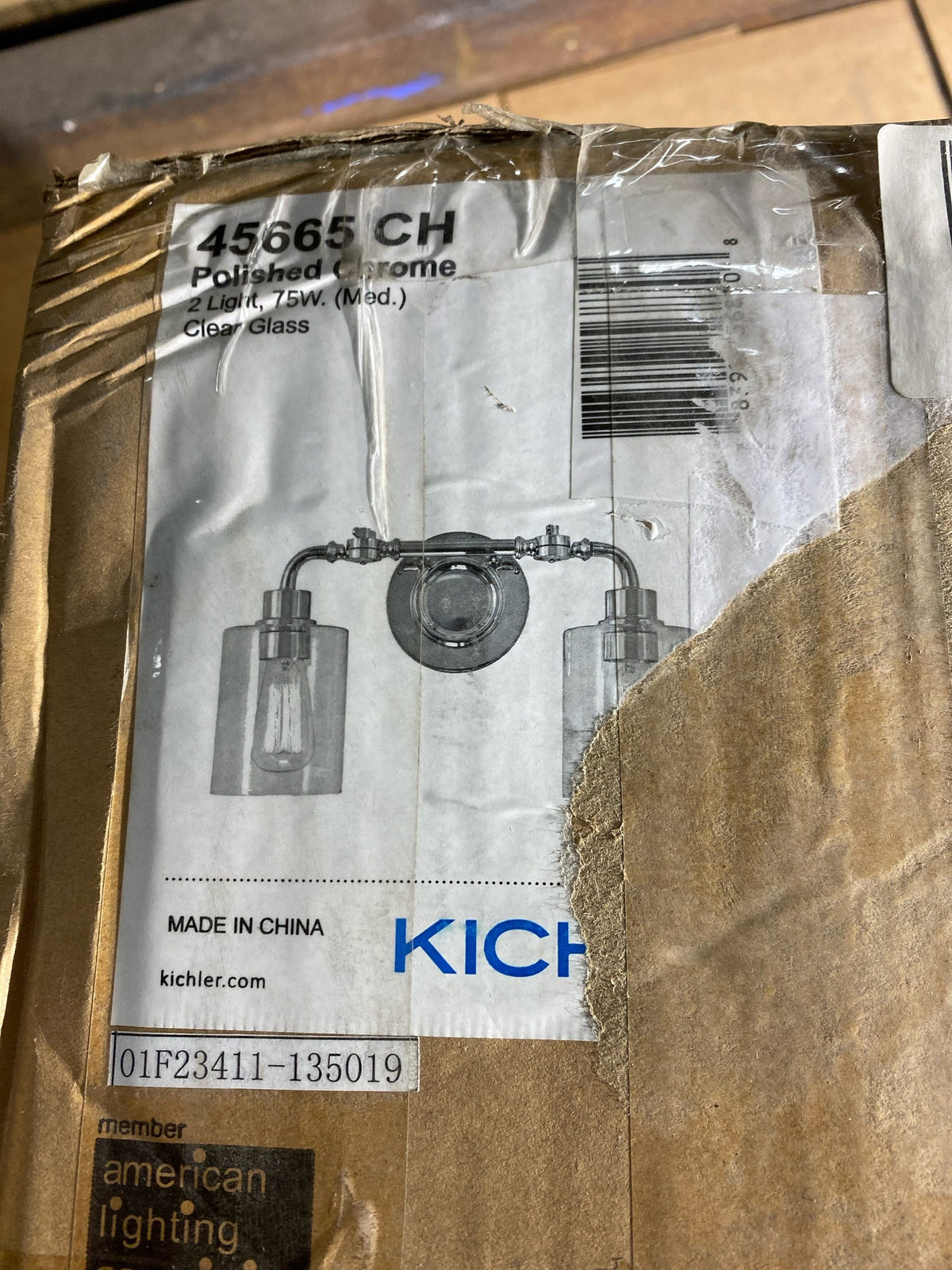 Kichler 45665CH Gunnison 2 Light 17" Wide Bathroom Vanity Light - Chrome