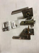 Passage Set, Square Rosette, Helios Lever (Right Hand, Satin Nickel)