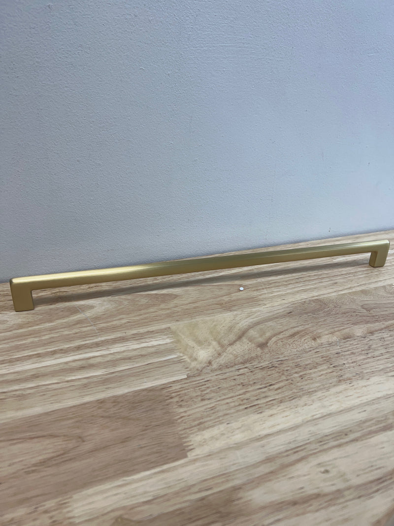 Emtek 86274US4 Trail 16 Inch Center to Center Handle Cabinet Pull - Satin Brass