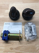 Emtek 820VUS10B Victoria Egg Designer Brass Privacy Knobset - Oil Rubbed Bronze