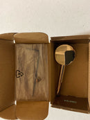 Brizo 61363LF-C-BLGL Litze 1.5 GPM Cold Only Water Dispenser Beverage Faucet with Angled Spout - RO Compatible - Matte Black / Luxe Gold