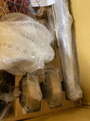 Modern Fan Co. AMB-SBMW-NL Ambit DC 56" 3 Blade Indoor / Outdoor Hanging Ceiling Fan - Satin Brass / Matte White