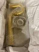 Jaclo 253-SB "P" Trap with Round Box Escutcheon, Satin Brass