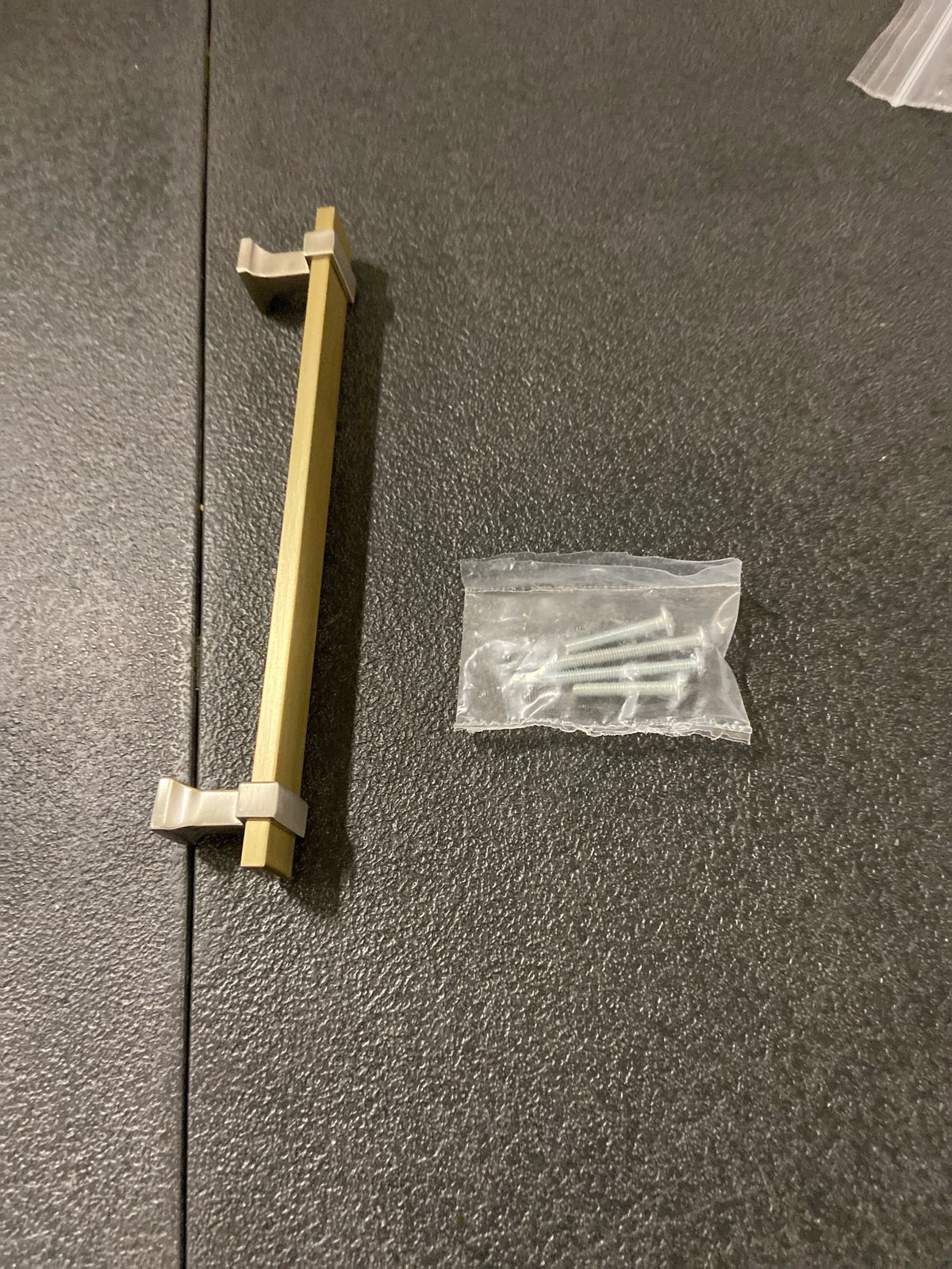 Amerock BP36683BBZG10 Overton 6-5/16 Inch Center to Center Bar Cabinet Pull - Golden Champagne / Satin Nickel