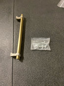 Amerock BP36683BBZG10 Overton 6-5/16 Inch Center to Center Bar Cabinet Pull - Golden Champagne / Satin Nickel