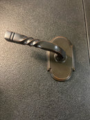 Emtek 805SFUS10B Santa Fe Reversible Non-Turning Two-Sided Dummy Door Lever Set from the Designer Brass Collection - Oil Rubbed Bronze