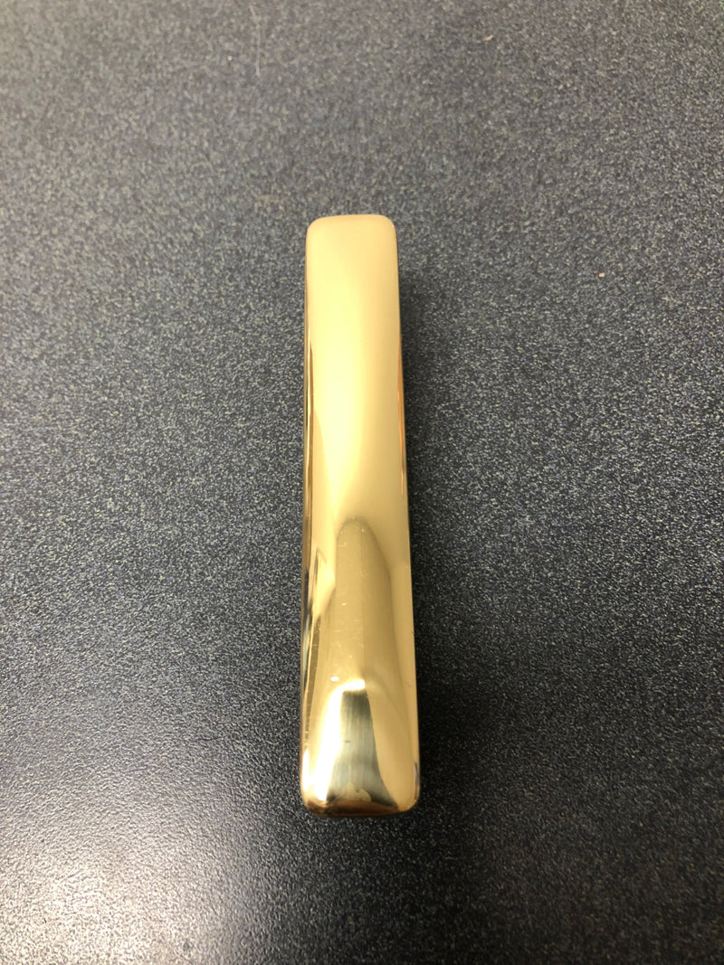 Alno A252-3-PB Cloud 3" Center to Center Modern Convex Solid Brass Cabinet Bar Handle / Drawer Bar Pull - Polished Brass