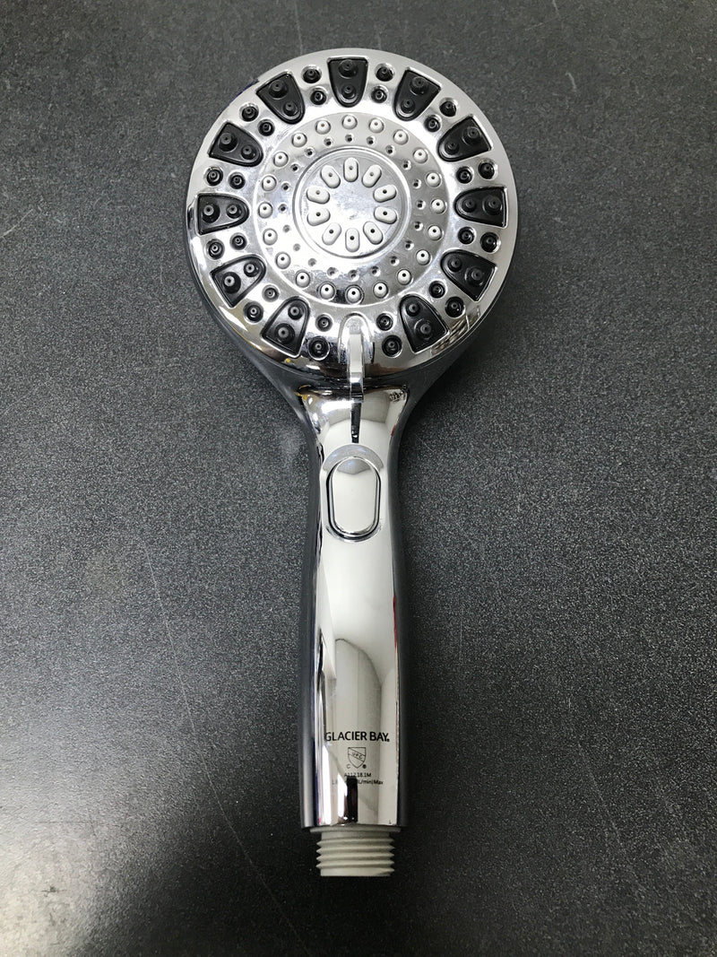 Glacier bay 8571101HC Push Release 6-Spray Wall Mount Handheld Shower Head 1.8 GPM in Chrome