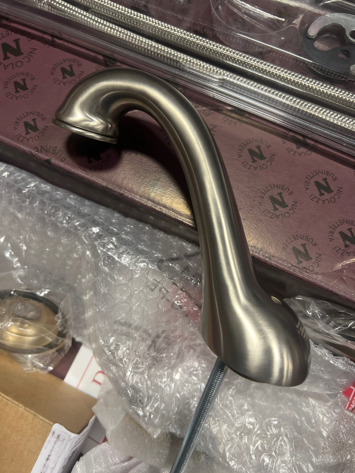 Rohl A1408LPSTN-2 Viaggio 1.2 GPM Widespread Bathroom Faucet with Pop-Up Drain Assembly - Satin Nickel