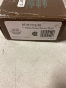 Brizo BT051414-SL 4" Prefab Round Shower Drain - Luxe Steel