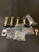 Emtek 4212MUS26RH Melrose Right Handed Full Plate Single Cylinder Keyed Entry Handleset with Milano Interior Lever - Polished Chrome
