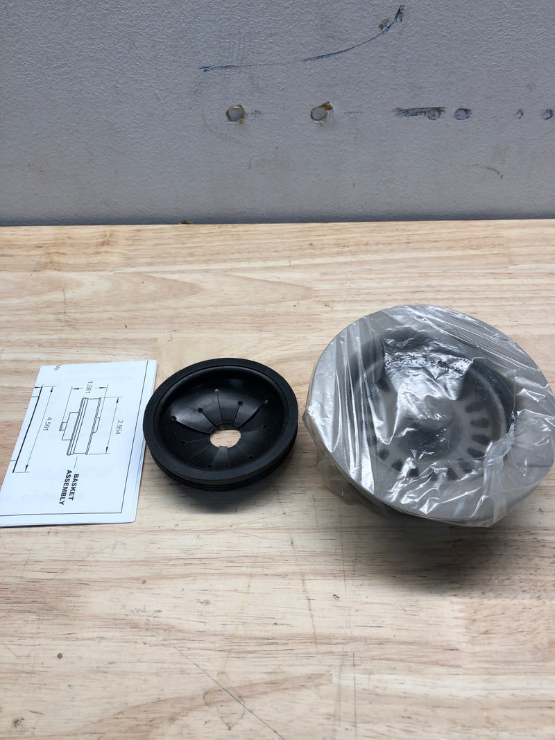 Blanco 441324 4-1/2" Disposal Flange Trim Insert and Strainer Fits Over Existing Insinkerator Disposal Flange - Truffle