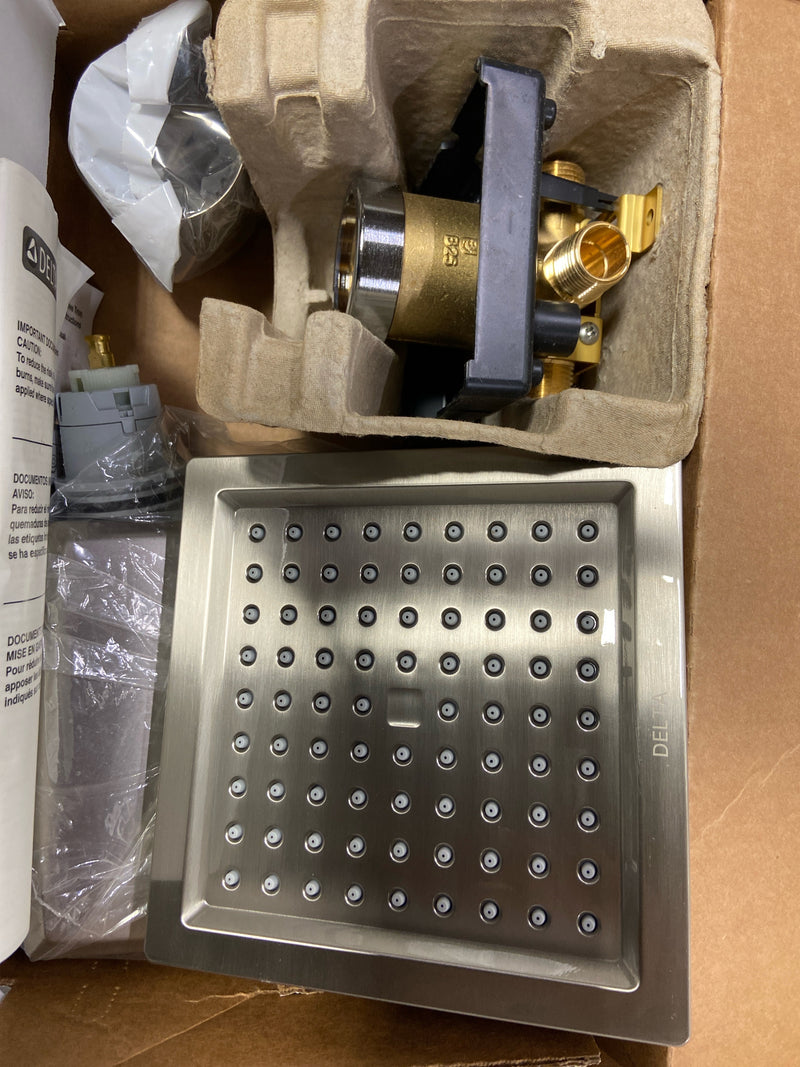 Delta 142864-SP Geist Single-Handle 1-Spray Shower Faucet in Spotshield Brushed Nickel (Valve Included)