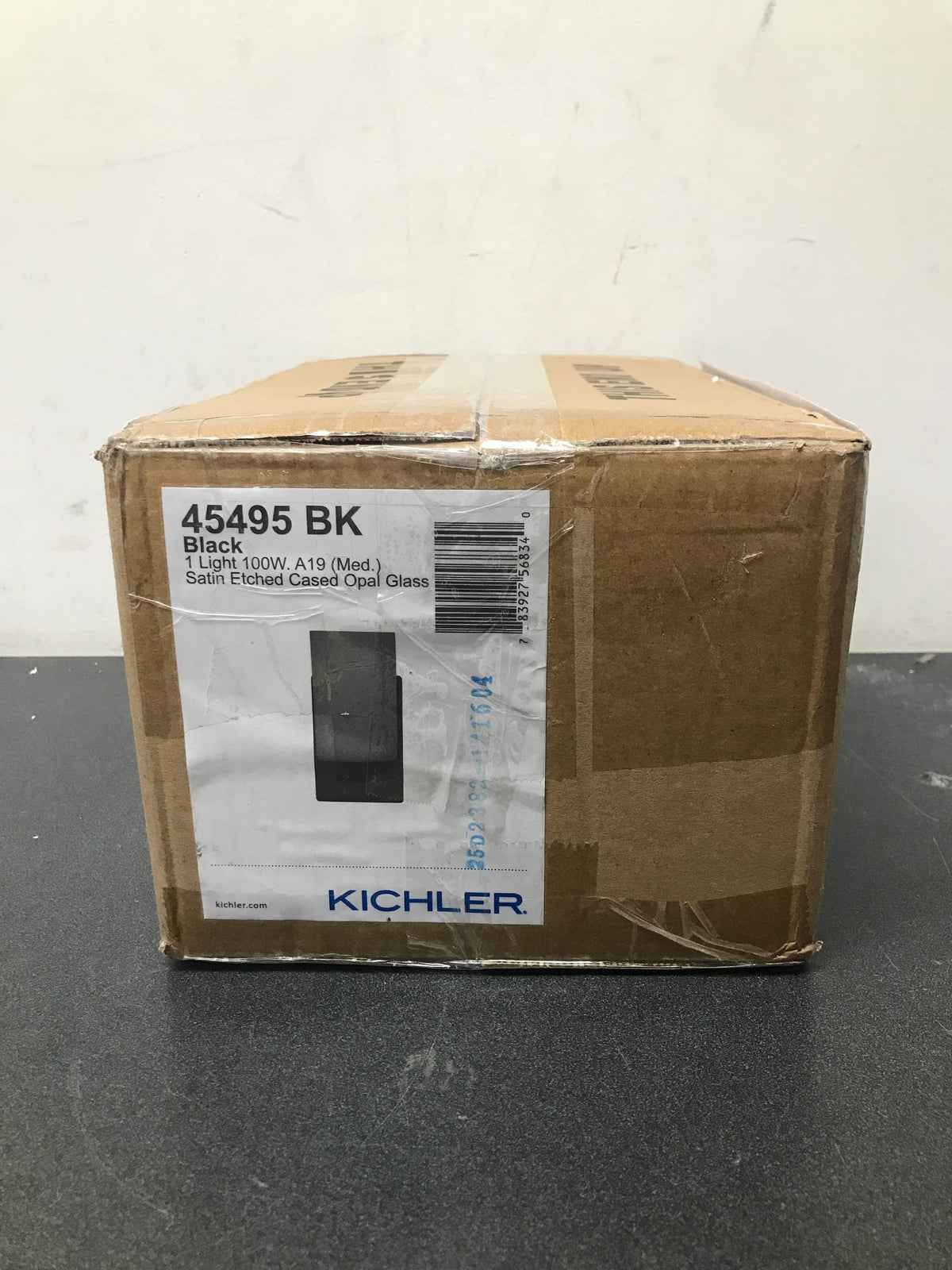 Kichler 45495BK Crosby 9" Tall Bathroom Sconce - Black
