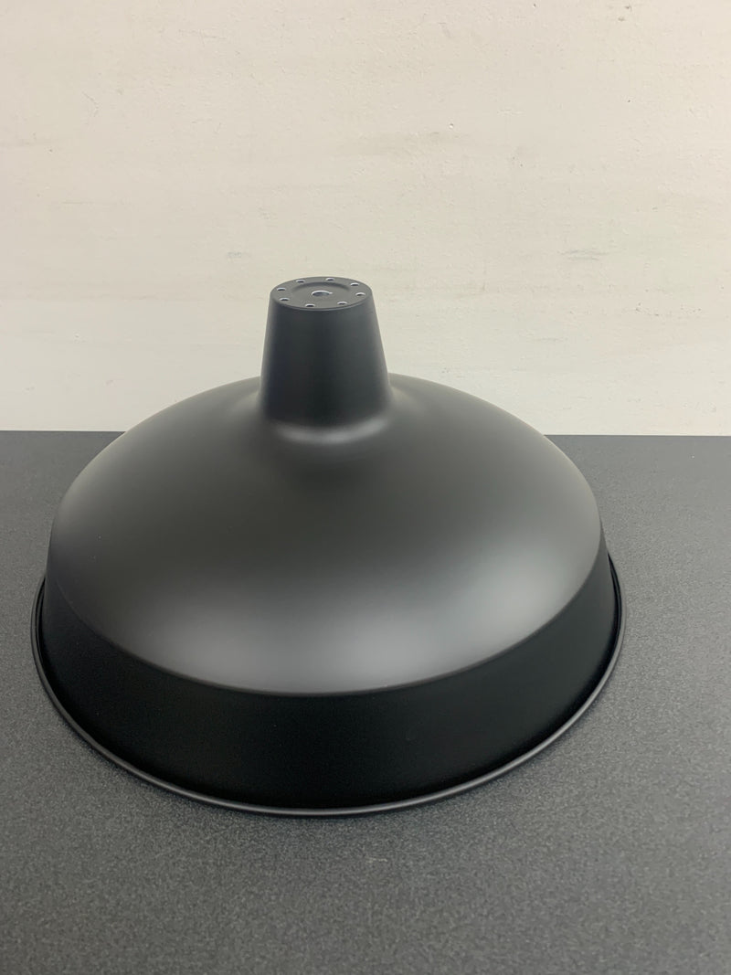 Hampton bay AF-1032R/BK 1-Light Black Warehouse Pendant Hanging Light with Metal Shade